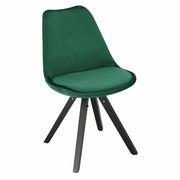 Krzesła - D2.Design Krzesło Norden Star Square black Velvet zielone 205927 - miniaturka - grafika 1
