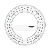 Linijki, ekierki - Leniar Kątomierz śr25cm/360st Plastik 21011 - miniaturka - grafika 1