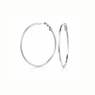 Kolczyki - Kolczyki koła posrebrzane o średnicy 4 cm (P6023/1AG) - miniaturka - grafika 1