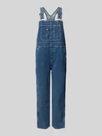 Kombinezony - Ogrodniczki z regulowanymi ramiączkami i naszywką z logo - miniaturka - grafika 1