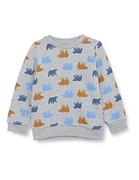 Bluzy dla dziewczynek - Noa Noa miniature Bluza dziecięca Baby Boys DavidNNM, szary melanż, 92/24M - miniaturka - grafika 1