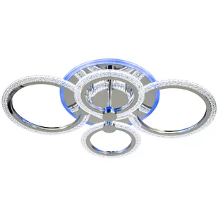 Sufitowa lampa glamour ELMDRS2032/4 LED 75W z pilotem chrom - Lampy sufitowe - miniaturka - grafika 1