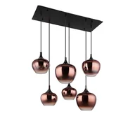 Lampy sufitowe - Globo 15548-6HG - Żyrandol na lince MAXY 6xE27/40W/230V brązowy/dymny - miniaturka - grafika 1