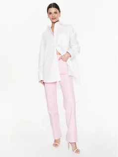 Koszule damskie - Remain Koszula Cotton Poplin RM2410 Biały Loose Fit - grafika 1