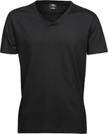 Koszulki męskie - Tee Jays 8006 Miękka koszulka męska z dekoltem w szpic - Kolor: Ciemnoszary (jednolity) - Rozmiar: 3XL - miniaturka - grafika 1