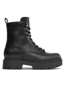 Botki damskie - Guess Trapery Ramsay FL8RMY ELE10 Czarny - miniaturka - grafika 1