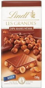 Czekolada mleczna z orzechami LINDT Les Grandes 150g - Czekolada - miniaturka - grafika 1