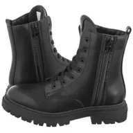 Botki damskie - Botki Lace-Up Bootie Black V3A5-81018-1355999 (CK600-a) Calvin Klein - miniaturka - grafika 1