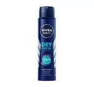 Dezodoranty i antyperspiranty męskie - Nivea Antyperspirant DRY FRESH męski spray 250 ml - miniaturka - grafika 1