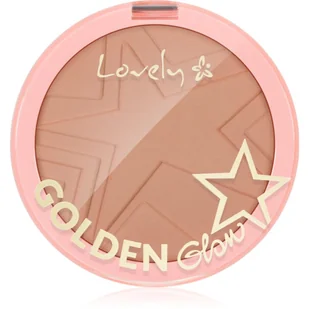 Lovely Lovely Golden Glow Rozświetlający Bronzer do Twarzy 4 LOV-3383 - Pudry do twarzy - miniaturka - grafika 1