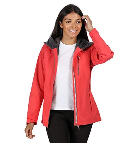 Regatta Birchdale Kurtka Techniczna Z Regulowanym Kapturem, Wodoodporna I Oddychająca Tkanina Z Uszczelnionymi Szwami Wodoodporne Powłoki Damskie