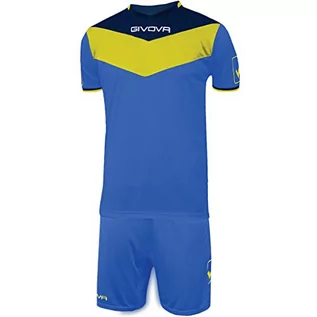 Zestawy męskiej odzieży sportowej - Givova, zestaw boiska do gry wielokolorowa jasnoniebieski/żółty X-S - grafika 1