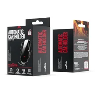 Uchwyty samochodowe do telefonów - Maxlife uchwyt samochodowy do kratki MXCH-08 automatyczny z indukcją czarny 15W - miniaturka - grafika 1