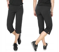 Dresy damskie - Spodnie Dresowe Damskie Capri RENNOX 201 L czarne - miniaturka - grafika 1