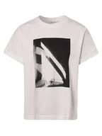 Koszulki i topy damskie - Calvin Klein - T-shirt damski, biały - miniaturka - grafika 1