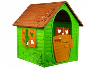 Duży Domek Ogrodowy Dom dla Dzieci 90 cm x 98 cm x 106 cm Zielony - Place zabaw - miniaturka - grafika 1