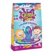 Masy plastyczne - SIMBA 105953984 Glibbi Color Change Slime, proszek zamienia wodę w niebieski śluz, po rozpuszczeniu zmiana koloru (fioletowa), 150 g, od 3 lat - miniaturka - grafika 1