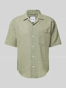 Koszula casualowa o kroju relaxed fit z rękawem o dł. 1/2 model ‘CAIDEN’ - Koszule męskie - miniaturka - grafika 1