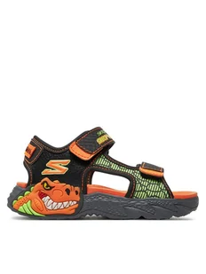 Skechers Sandały Creature-Splash- 400614L/BKOR Czarny - Buty dla chłopców - miniaturka - grafika 1