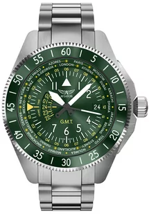 Zegarek Zegarek Aviator V.1.37.0.309.5 AIRACOBRA GMT - Zegarki męskie - miniaturka - grafika 1