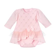 Body dla niemowląt - Body niemowlęce Emily różowe 56 - miniaturka - grafika 1