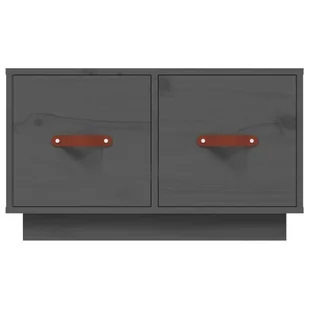 Lumarko Stolik kawowy, szary, 60x53x35 cm, lite drewno sosnowe - Ławy i stoliki kawowe - miniaturka - grafika 7