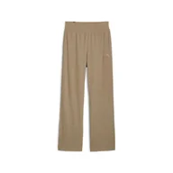Spodnie sportowe damskie - Damskie spodnie ESS ELEVATED z prostymi nogawkami PUMA Oak Branch Beige - miniaturka - grafika 1