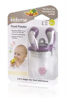 Akcesoria do karmienia - New! Special offer! Kidsme Food Feeder baby feeding device for solid foods large Plum from 6 months 160337PL - miniaturka - grafika 1