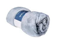 Koce - Koc mikrofibra 150 x 200 Pluszowy Jednolity miękki Willy Szary Plusz Gruby - miniaturka - grafika 1