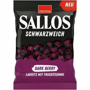Sallos Cukierki lukrecjowe Dark Berry 200g z Niemiec - Żelki - miniaturka - grafika 1