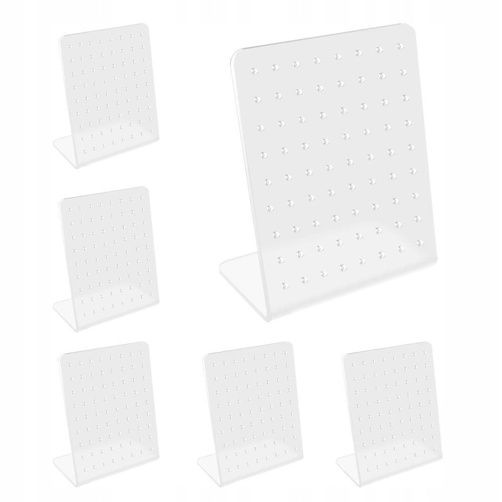 6-częściowy akrylowy stojak na kolczyki stojak na biżuterię