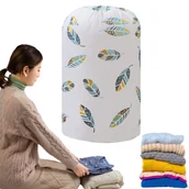 Pokrowce na ubrania - Pokrowiec pojemny duża torba do przechowywania ubrań pościeli zabawek 40x85 - miniaturka - grafika 1