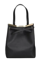 Torebki damskie - Love Moschino Jc4323pp0gkf000, damska torba na ramię, czarna, czarny - miniaturka - grafika 1