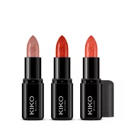 Szminki - KIKO Milano KIKO Milano Smart Fusion Lipstick Kit 01 | Zestaw Do Makijażu Ust Składający Się Z 3 Pomadek Błyszczących - miniaturka - grafika 1