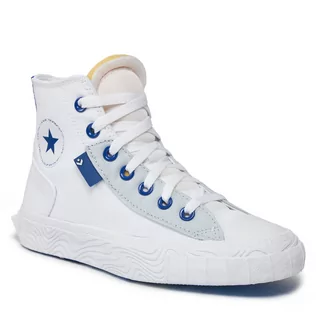 Trampki damskie - Trampki Converse Chuck Taylor Alt Star HI A03476C Biały - grafika 1