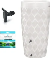 Zbiorniki na deszczówkę - Form-Plastic Zbiornik na deszczówkę Flow 240l + kranik Beczka - miniaturka - grafika 1