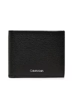 Portfele - Calvin Klein Mały Portfel Męski Minimalism Bifold 6Cc W/Bill K50K509620 Czarny - miniaturka - grafika 1