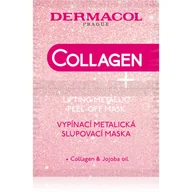 Maseczki do twarzy - Dermacol Collagen+ Lifting Metallic Peel-Off maseczka do twarzy 15 ml - miniaturka - grafika 1