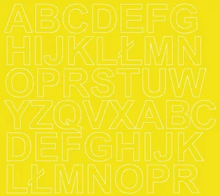 Litery samoprzylepne z połyskiem, żółte, 3 cm - Pasmanteria Litery samoprzylepne z połyskiem, żółte, 3 cm - Pasmanteria - miniaturka - grafika 1