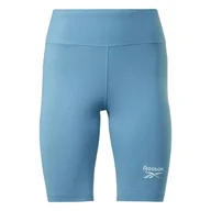 Legginsy - REEBOK - DAMSKIE SZORTY - RL SL FITTED SHORT HT6219 niebieskie - miniaturka - grafika 1