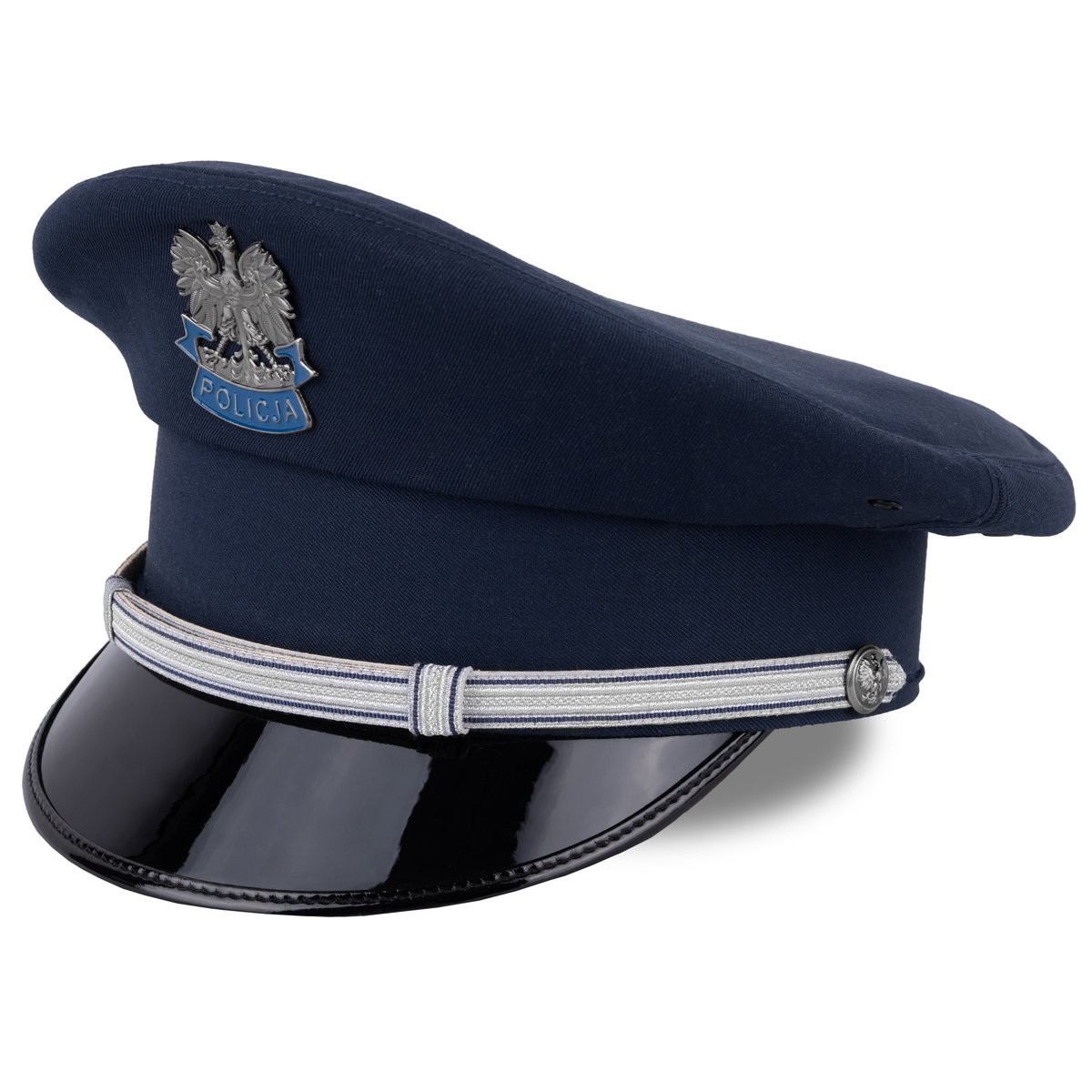 Czapka garnizonowa gabardynowa oficer młodszy starszy Policji 55