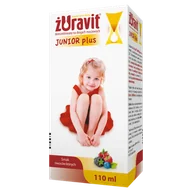 Układ moczowy i płciowy - Żuravit Junior Plus, syrop, dla dzieci powyżej 3 roku, smak owoców leśnych, 110 ml - miniaturka - grafika 1