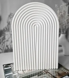 Duża wysoka taca półokrągła white - Kadzidła i dodatki - miniaturka - grafika 1