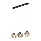 Lampy sufitowe - Zulia lampa wisząca 3xE27 czarna 5725 - miniaturka - grafika 1