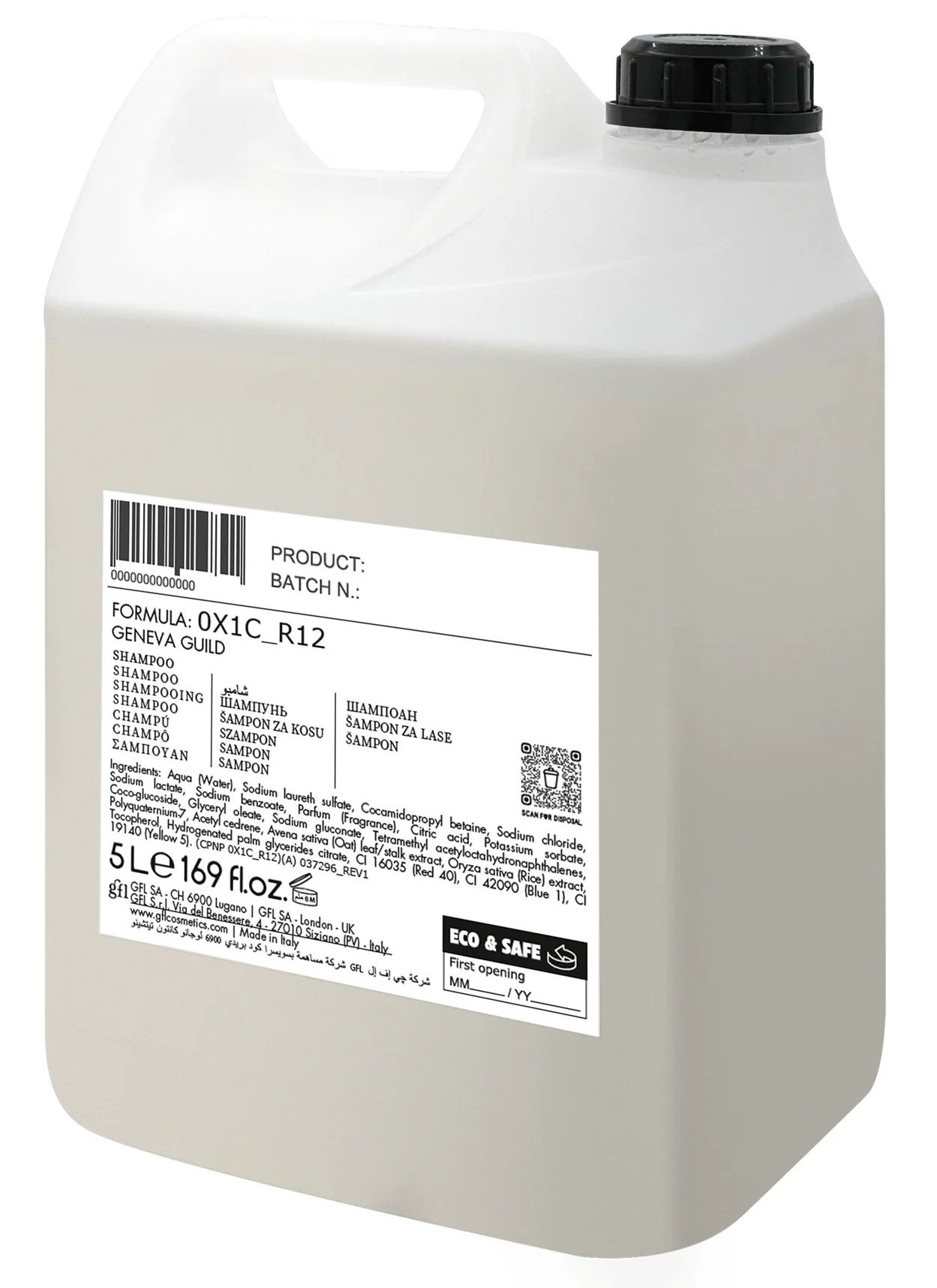 Szampon do Włosów Oczyszczający Ochronny Spa Hotel 5L Geneva Guild