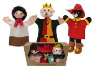 Lalki dla dziewczynek - Zestaw 3 pacynek z bajki Kot w butach ręcznie szyte - miniaturka - grafika 1