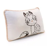 Kołdry i poduszki dla dzieci - Nici: Poduszka w kształcie śnieżnej pantery Eleni Snowbell - 43 x 25 cm - miniaturka - grafika 1