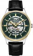 Zegarki męskie - Zegarek męski KENNETH COLE KCWGE2220402 zielony klasyczny skeleton - miniaturka - grafika 1