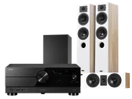 Kino domowe - Yamaha RX-A2A (czarny) + Diva 5 (dąb)+ Diva 7 (dąb) + Basso 880 (czarny) - miniaturka - grafika 1