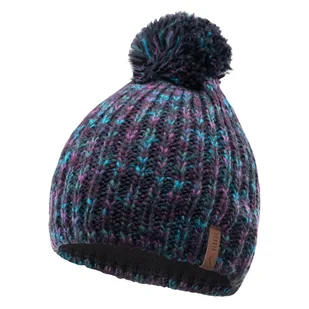 Damska Czapka zimowa ELBRUS ELLEN WO`S 2389-MULTICOLOUR – Fioletowy - Czapki damskie - miniaturka - grafika 1
